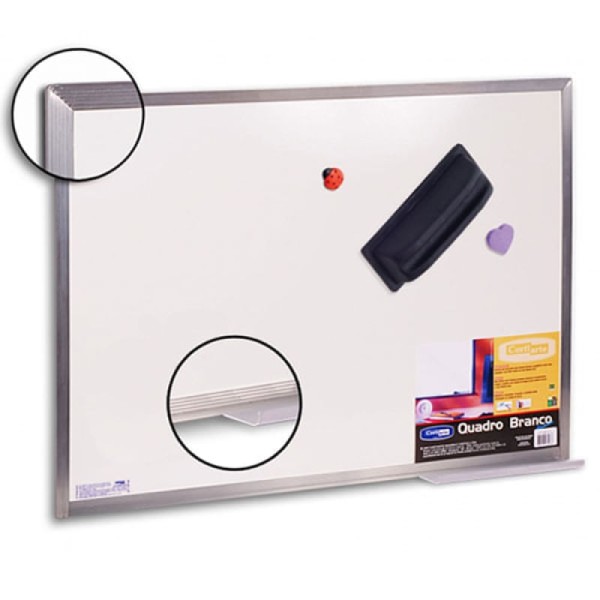Quadro Bco Magnetico Slim Stel 120x150