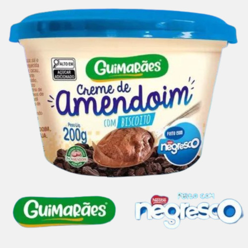 Encontraproduto.com.br - Creme De Amendoim Guimarães Com Biscoito Negresco 200g