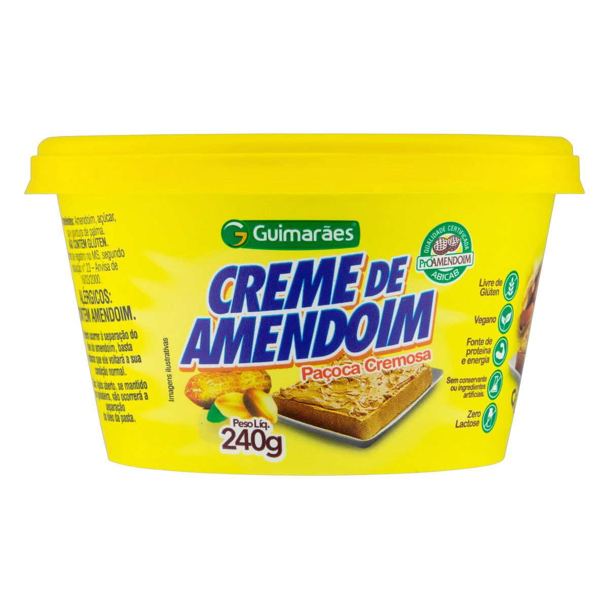 Encontraproduto.com.br - Creme De Amendoim Guimarães Paçoca Cremosa 200g