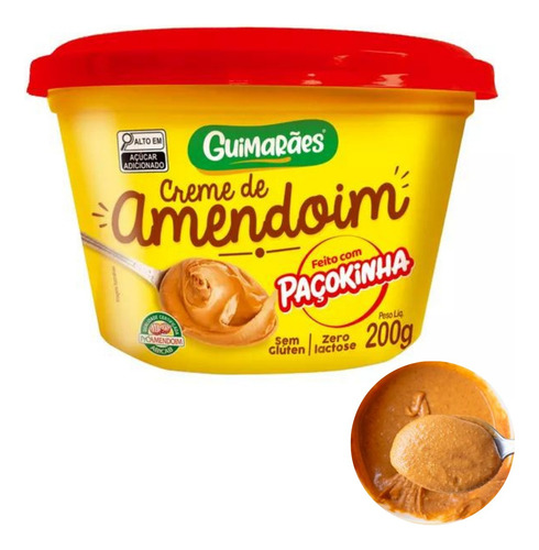 Encontraproduto.com.br - Creme De Amendoim Guimarães Paçoca Cremosa 200g