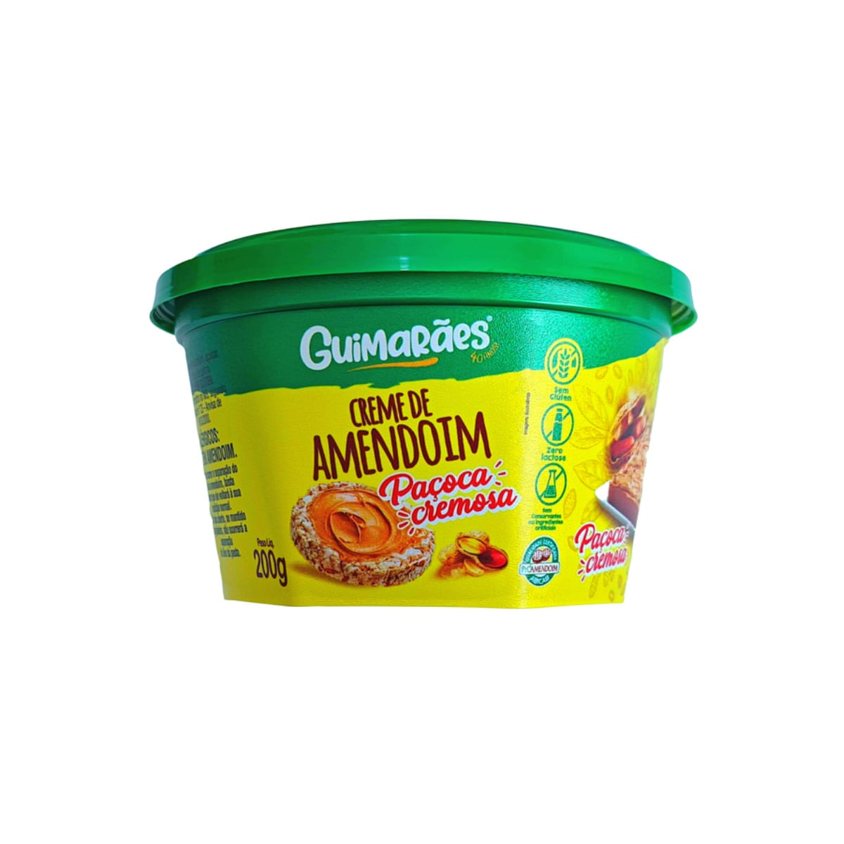 Encontraproduto.com.br - Creme De Amendoim Guimarães Paçoca Cremosa 200g