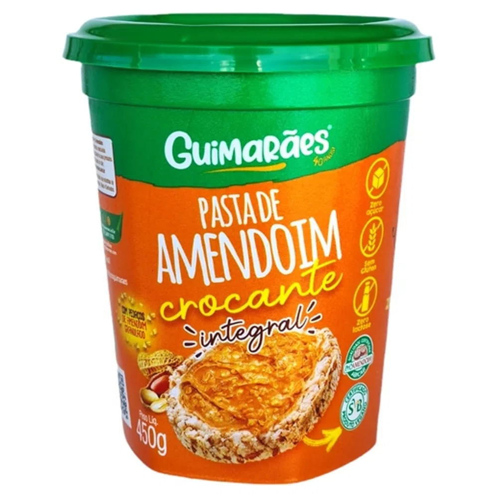 Encontraproduto.com.br - Pasta De Amendoim Guimaraes Crocante 450G