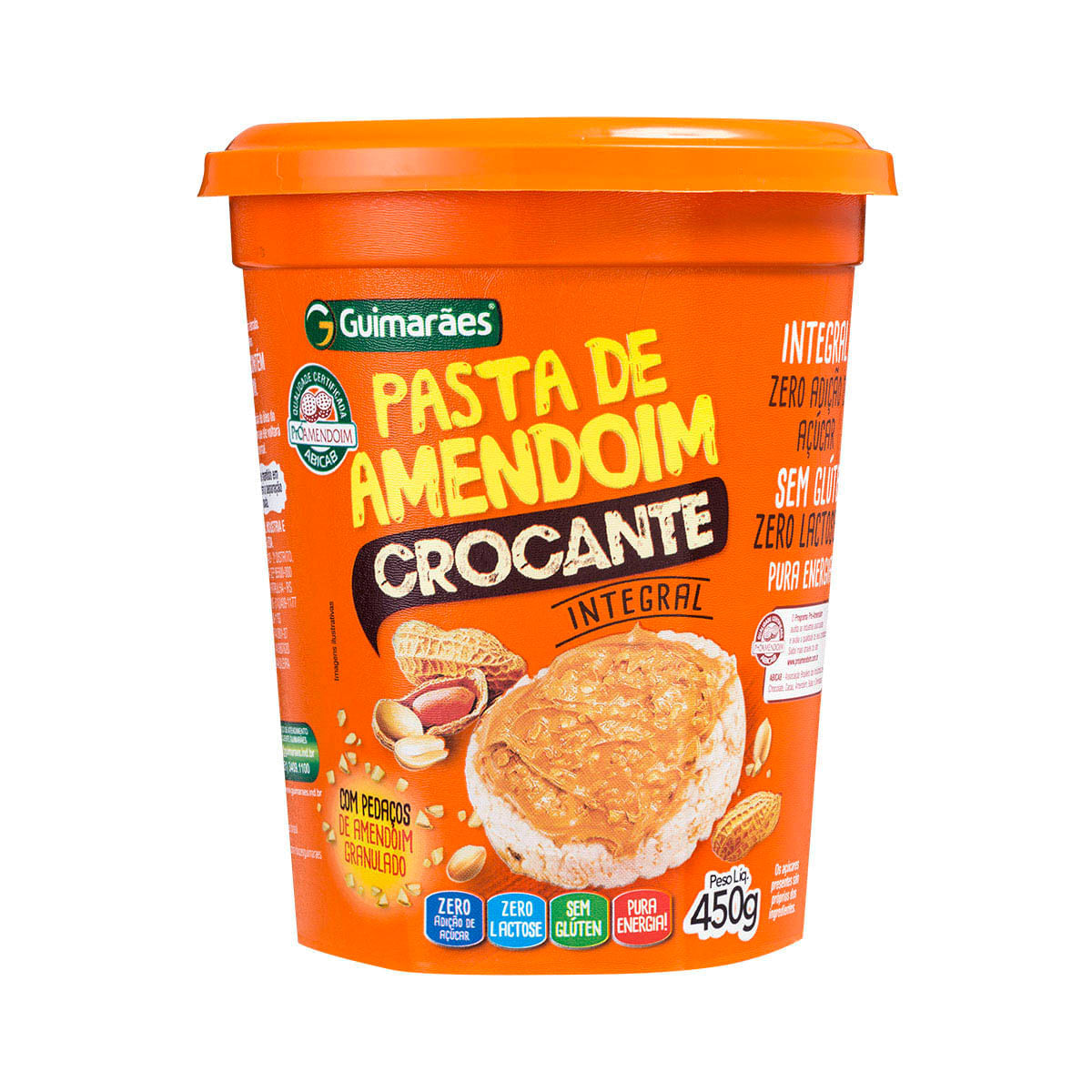 Encontraproduto.com.br - Pasta De Amendoim Guimaraes Crocante 450G