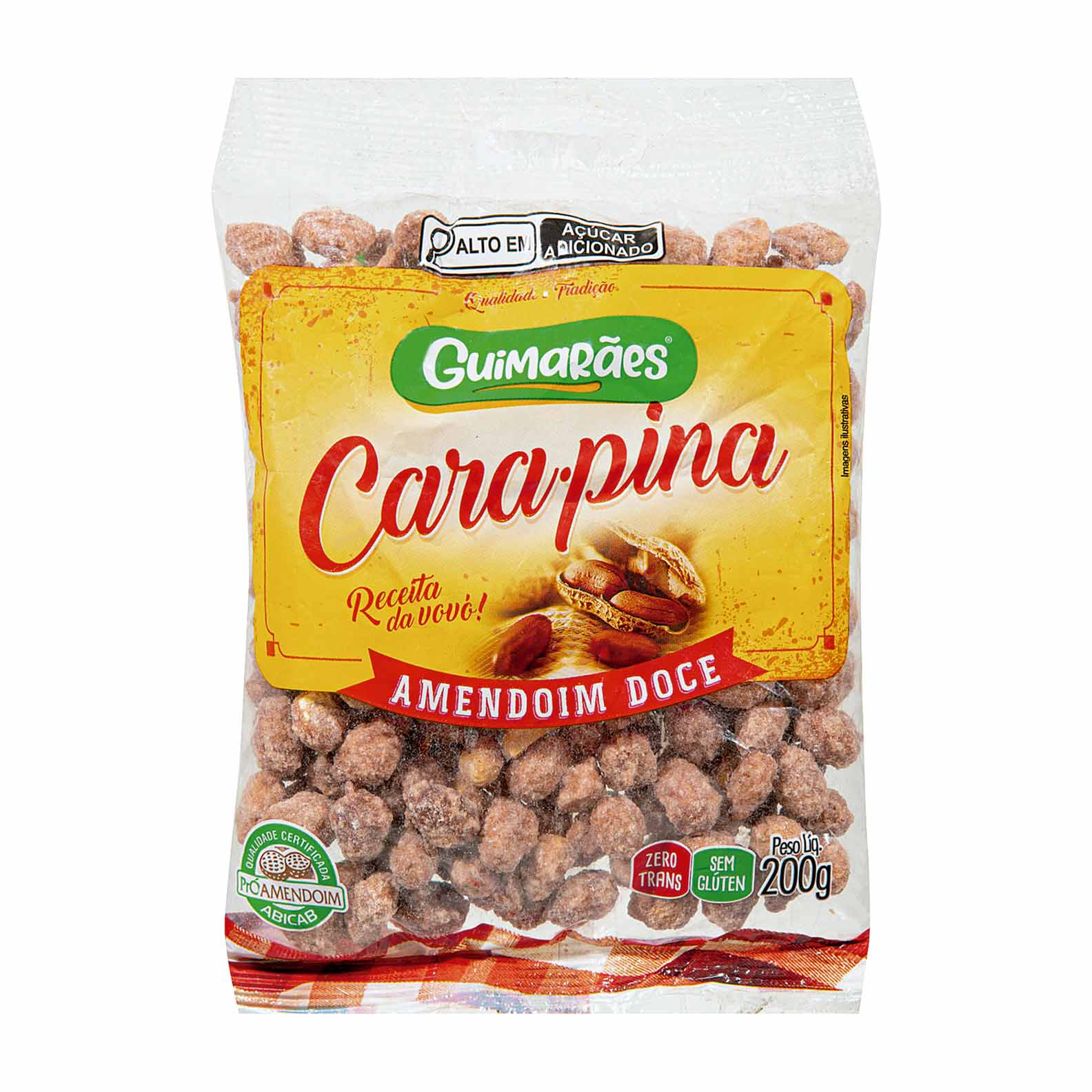 Encontraproduto.com.br - Doce de Amendoim Guimarães Carapina Pacote com 200g