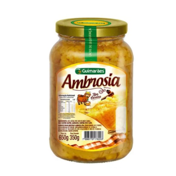 Encontraproduto.com.br - Doce Ambrosia em Calda Guimarães 650g