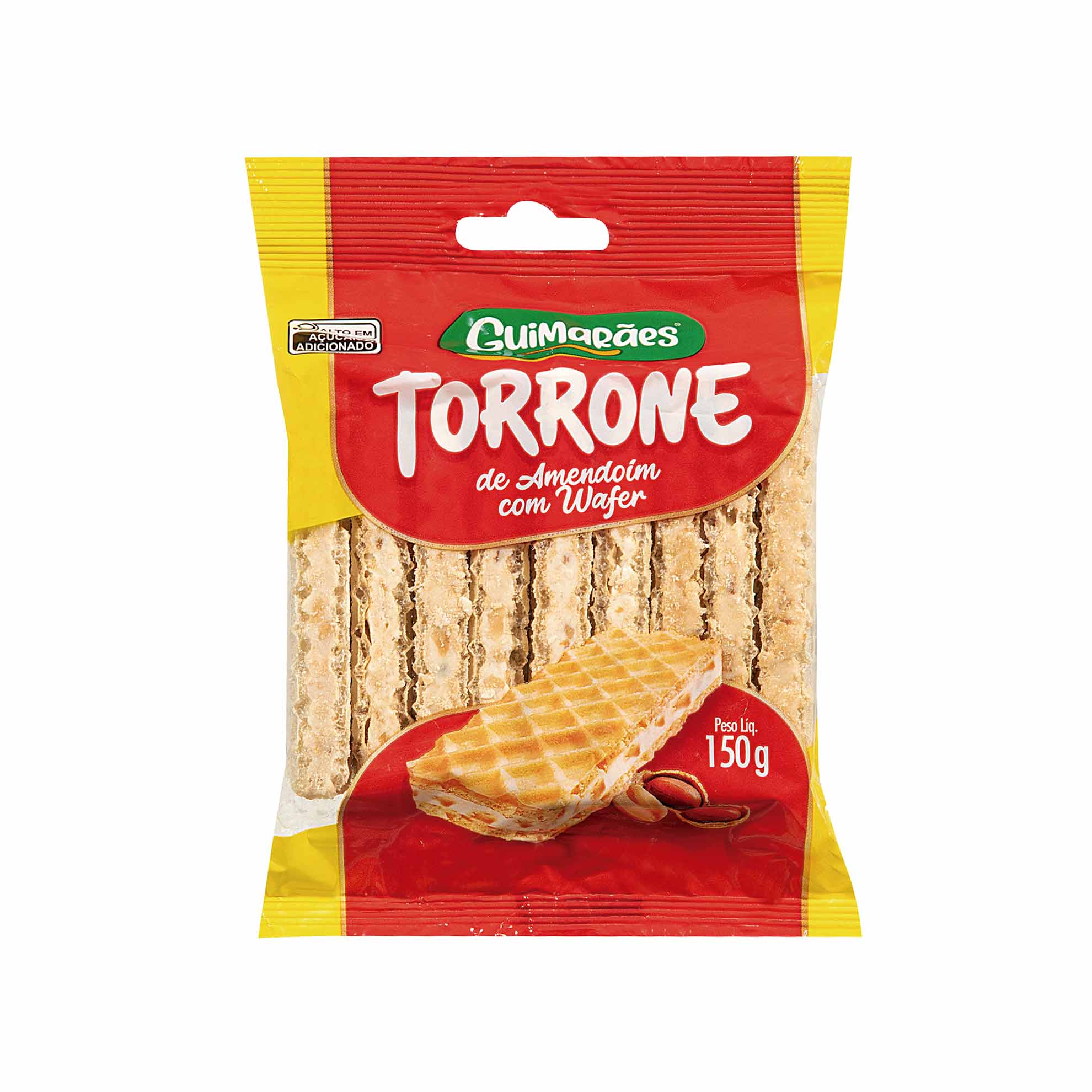 Encontraproduto.com.br - Torrone Guimarães De Amendoim Com Wafer 150g