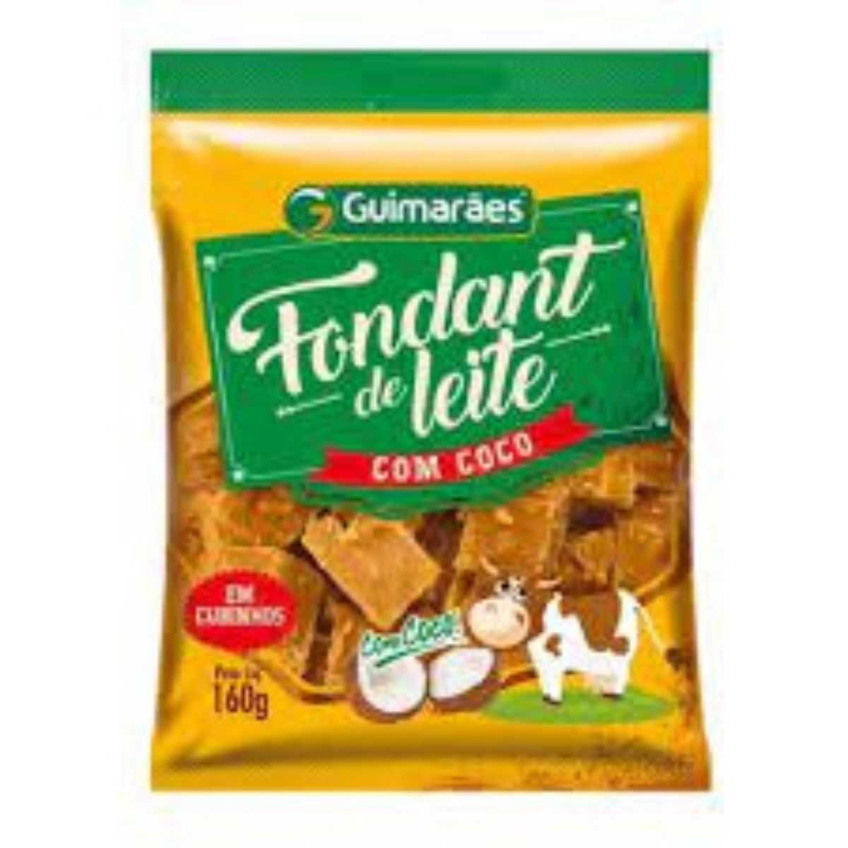 Encontraproduto.com.br - Rapadura Guimarães Fondant Leite Com Coco 160g
