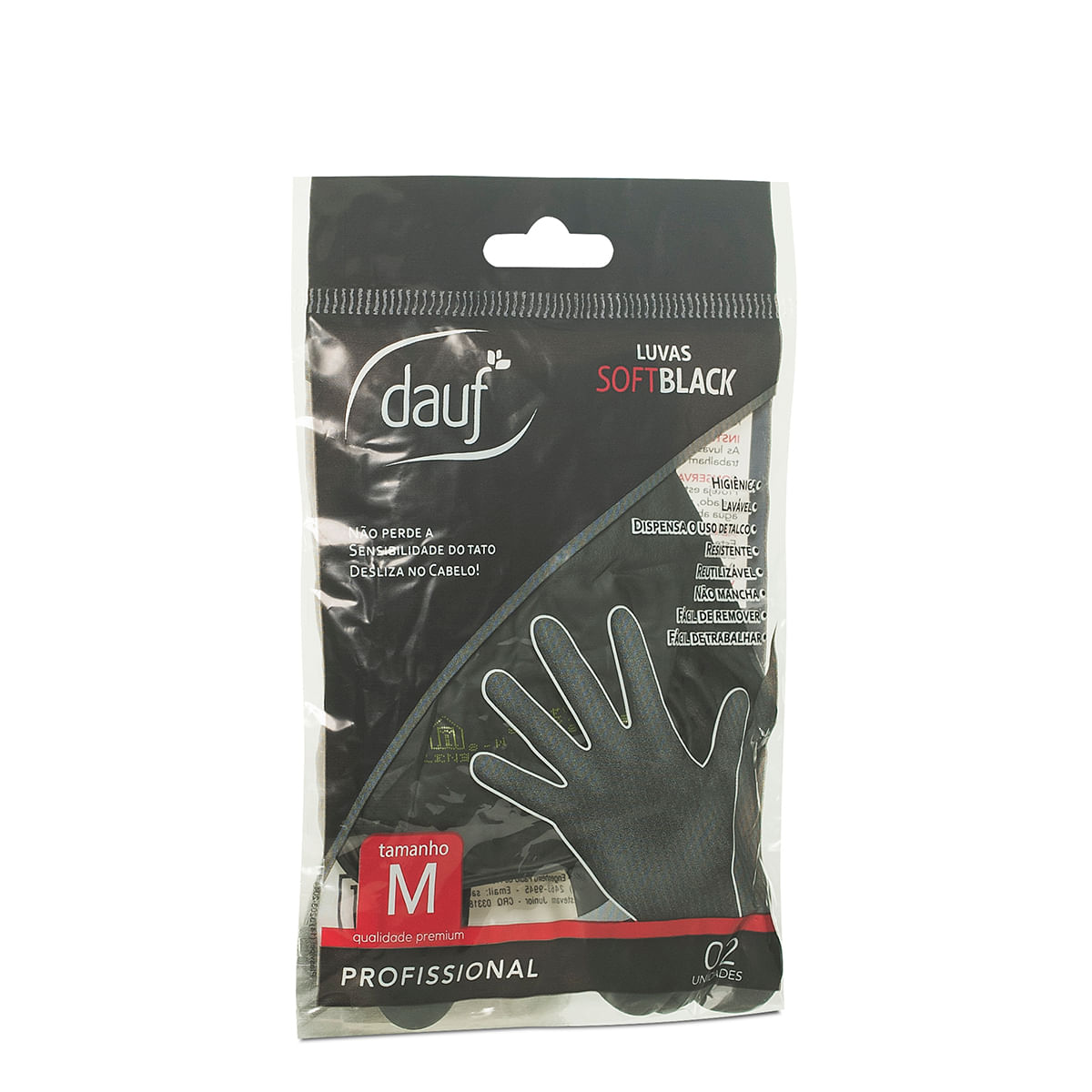 Luva Softblack Dauf M 1 Par