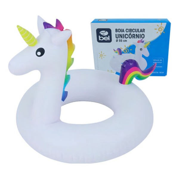Boia Redonda Infantil Unicórnio 55 Cm Bel