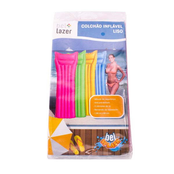 Encontraproduto.com.br - Colchão Inflável Bronzeador para Piscina Cores Sortidas Bel