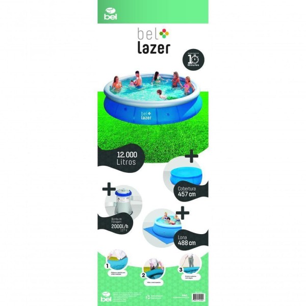 Encontraproduto.com.br - Piscina Inflável Kit Completo 220 V 11000 L