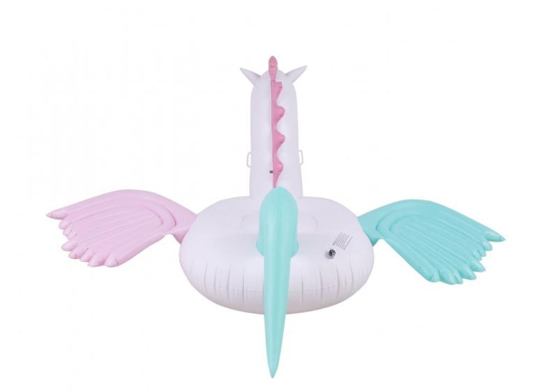 Encontraproduto.com.br - Boia Inflável Gigante Unicórnio com Asas Bel