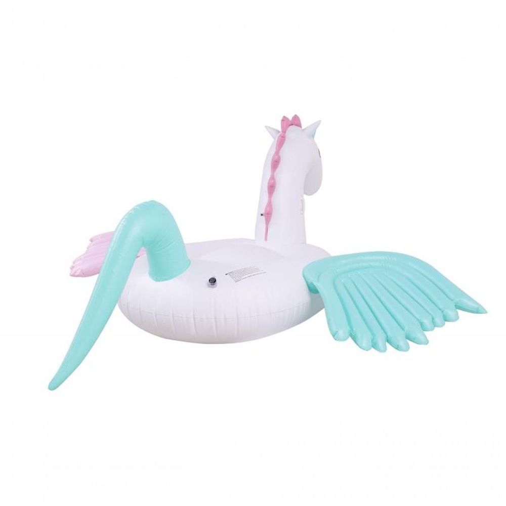 Encontraproduto.com.br - Boia Inflável Gigante Unicórnio com Asas Bel