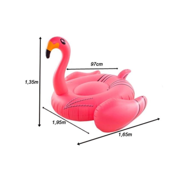 Encontraproduto.com.br - Boia Inflável Gigante Flamingo Bel Lazer