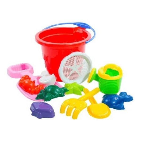 Kit Praia com Balde Bel com 12 Peças