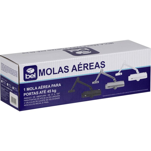 Mola Aérea para Porta 45kg Preto Belfix