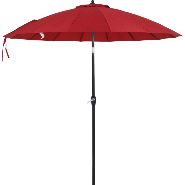 Encontraproduto.com.br - Ombrelone Central Belfix Chino Multi Varetas Articulado com Manivela Vermelho 2,5m