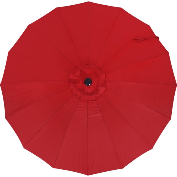 Encontraproduto.com.br - Ombrelone Central Belfix Chino Multi Varetas Articulado com Manivela Vermelho 2,5m