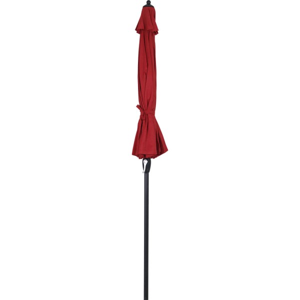 Encontraproduto.com.br - Ombrelone Central Belfix Chino Multi Varetas Articulado com Manivela Vermelho 2,5m