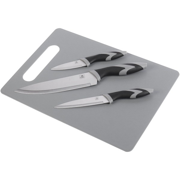 Encontraproduto.com.br - Tabua de Carne e Legumes com 3 Facas Bel