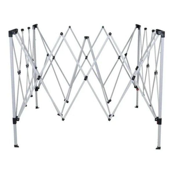Encontraproduto.com.br - Tenda Gazebo Dobrável 3m x 3m Poliéster Cinza Bel
