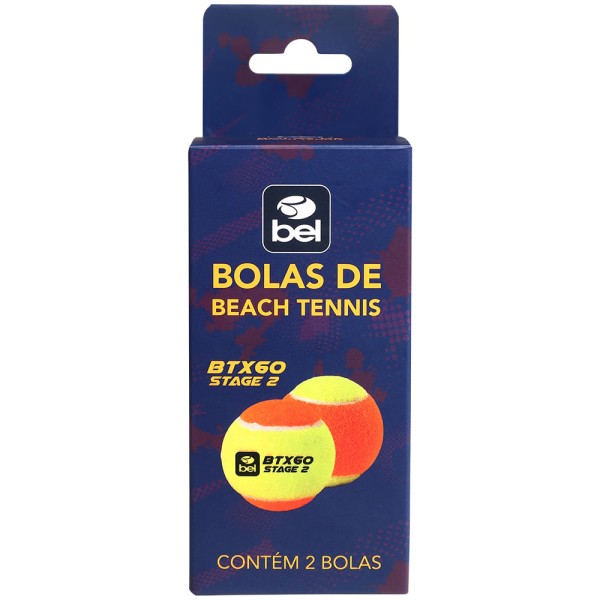 Encontraproduto.com.br - Kit com 2 Bolinhas de Beach Tennis BTX 60 Bel