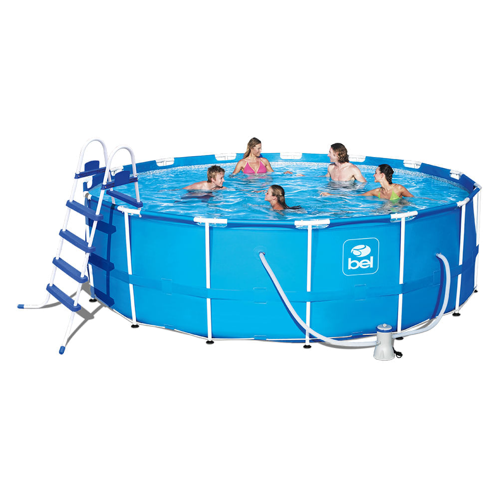 Encontraproduto.com.br - Piscina de Armação 16000 L com Kit Acessórios 127v Bel Lazer