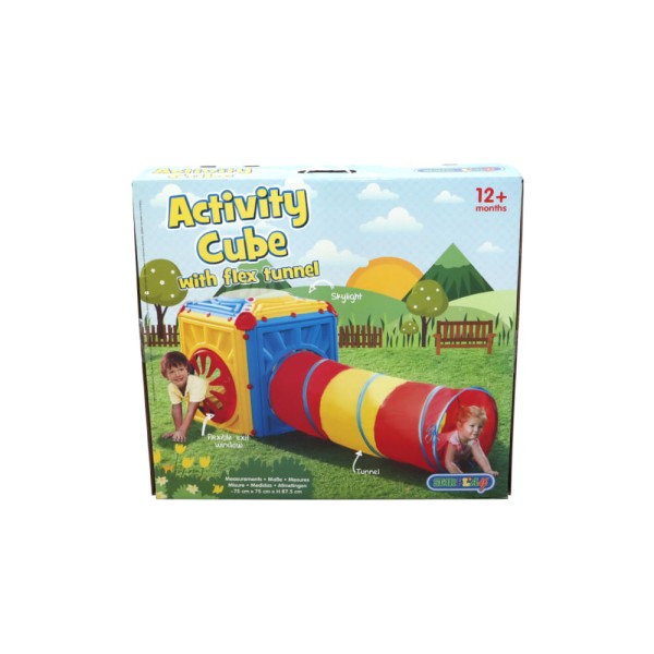 Encontraproduto.com.br - Túnel E Cubo Infantil Retrátil E Portátil Belfix Colorido