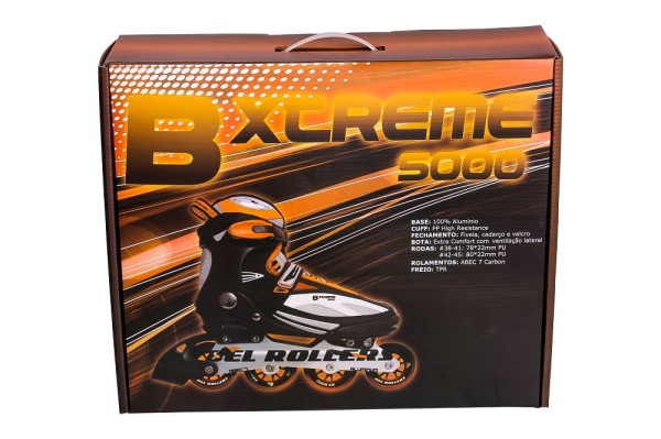 Encontraproduto.com.br - Patins Inline Pro B-Xtreme Laranja Bel