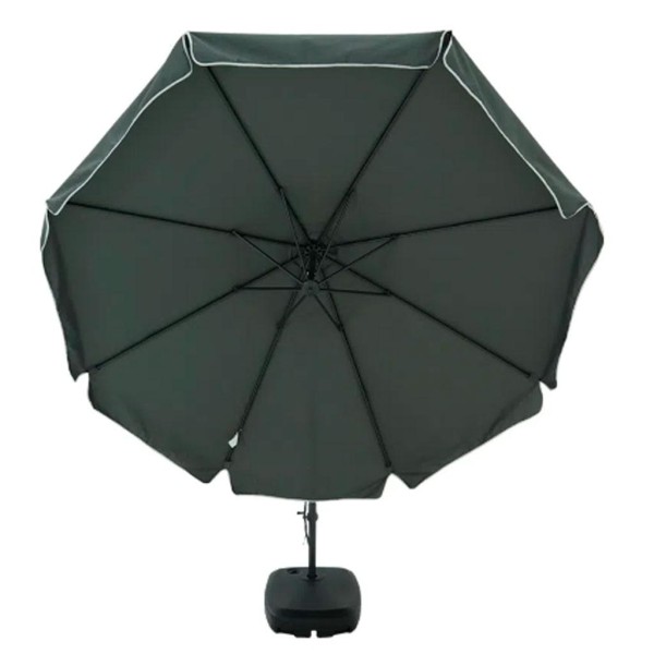 Encontraproduto.com.br - Ombrelone Bel Suspenso Buzios 3 Metros Giratorio 360º Com Base Em Abs - Cinza