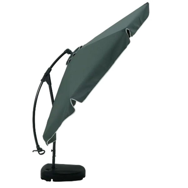 Encontraproduto.com.br - Ombrelone Bel Suspenso Buzios 3 Metros Giratorio 360º Com Base Em Abs - Cinza