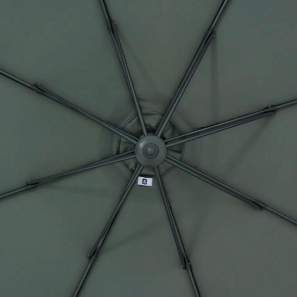 Encontraproduto.com.br - Ombrelone Bel Suspenso Buzios 3 Metros Giratorio 360º Com Base Em Abs - Cinza