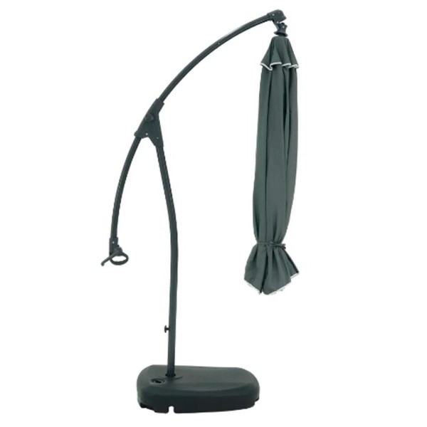 Encontraproduto.com.br - Ombrelone Bel Suspenso Buzios 3 Metros Giratorio 360º Com Base Em Abs - Cinza