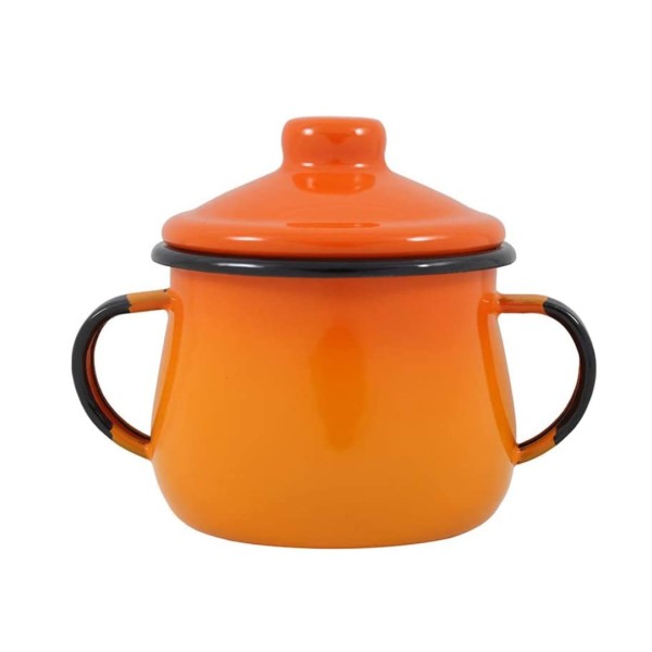 Açucareiro Esmaltado Laranja 380 Ml Ewel