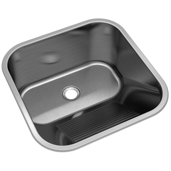 Encontraproduto.com.br - Tanque Mekal CT40 0.7 Escovado Rebordeado 2.5 40X40X22 01019416