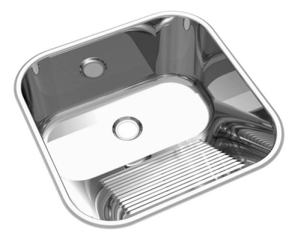 Encontraproduto.com.br - Cuba para Tanque Inox Polido 40x40x22cm | Mekal