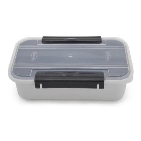 Pote Plástico Com Tampa Para Marmita Com Porta Talher 780ml