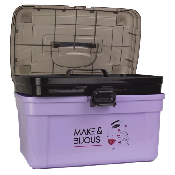 Encontraproduto.com.br - Maleta Niltron Frasqueira Cor Lilás 1,4L
