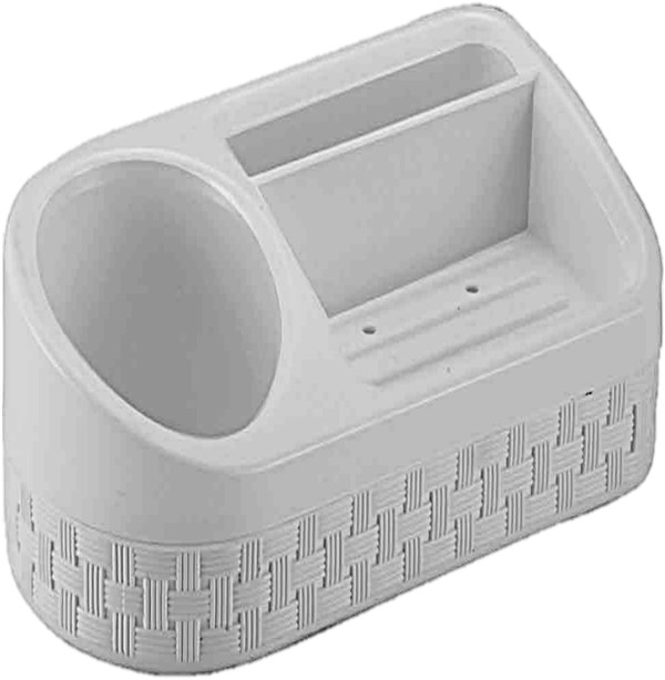 Encontraproduto.com.br - Porta Detergente/sabão/esponja Plástico Rattan C/base Nitron