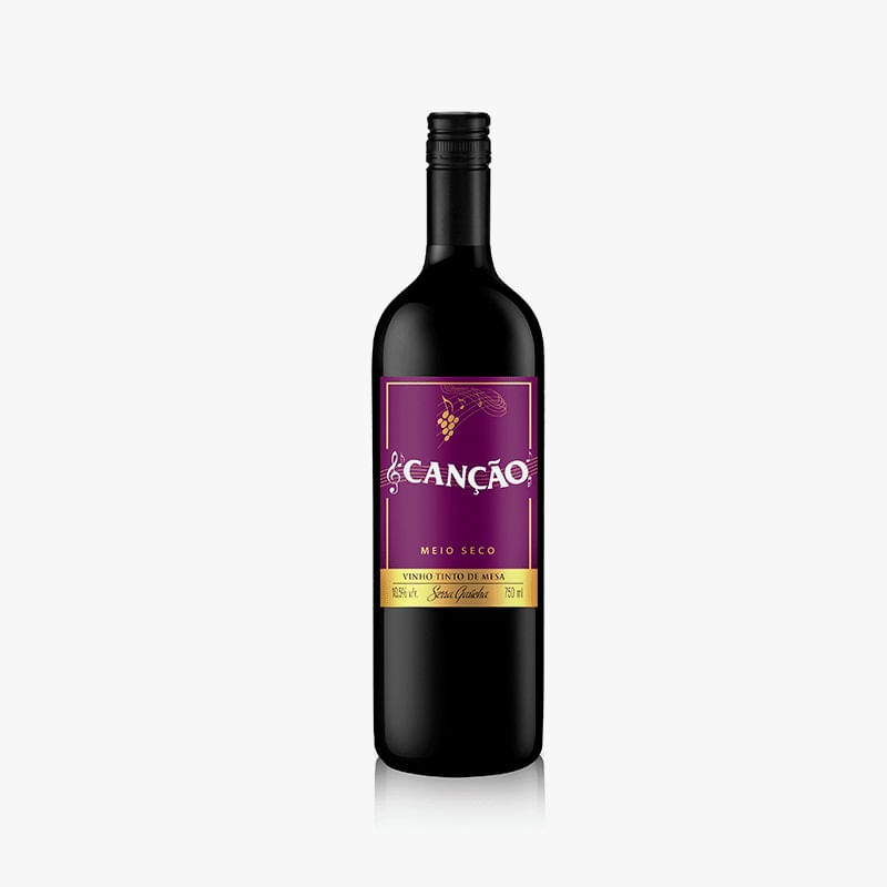 Vinho Canção Tinto Demi Seco Garrafa 750ml