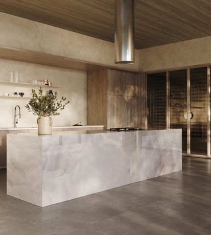 Encontraproduto.com.br - Porcelanato Onix Bianco Lux Retificado Polido 90x90 Biancogres