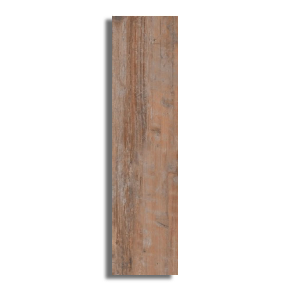 Porcelanato arosa retificado esmaltado 26x106cm Marrom Biancogres