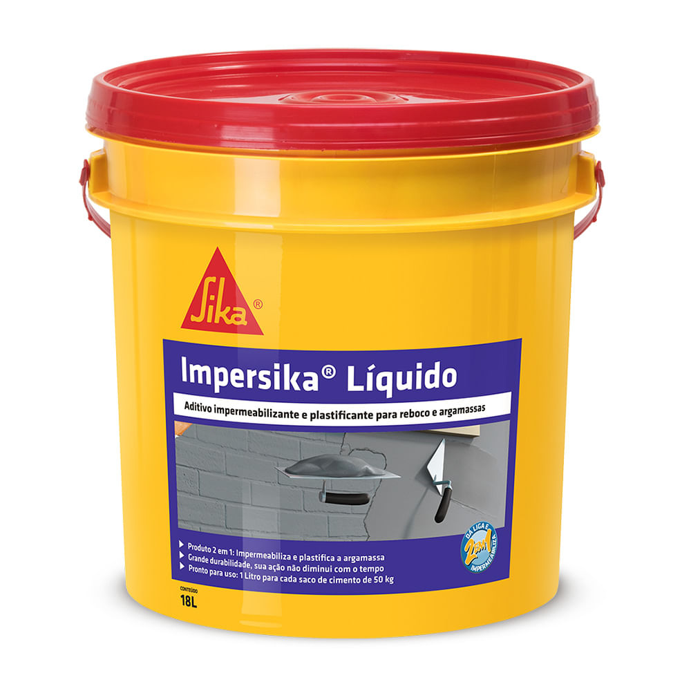 Impermeabilizante Para Argamassa 18l - Impersika - Sika