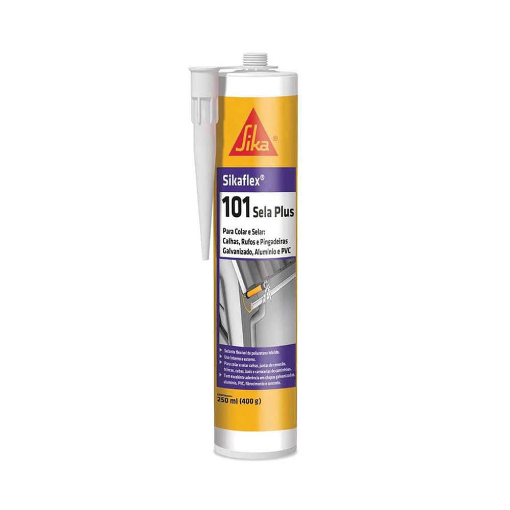 Silicone PU Sikaflex 101 Cinza 250ml - Sika