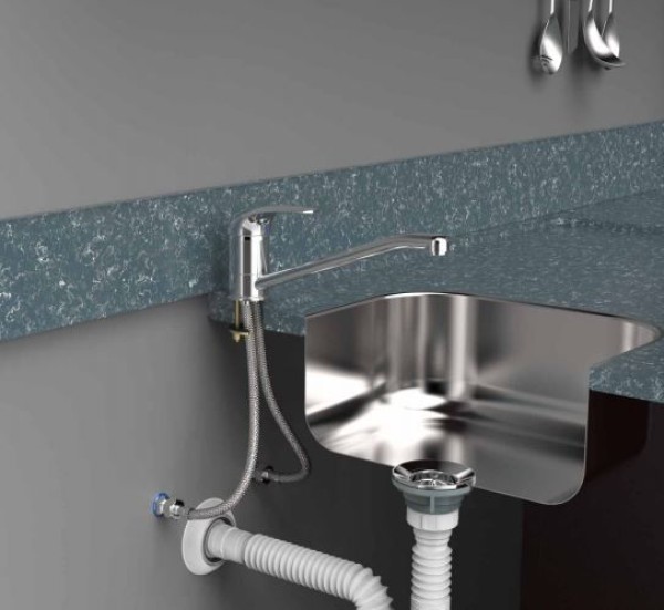 Encontraproduto.com.br - Ligação Flexível para Monocomando Longo 70cm Wog