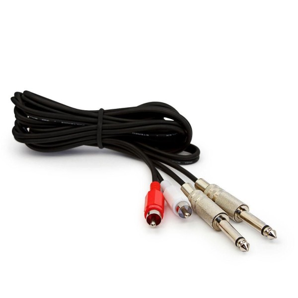 Encontraproduto.com.br - Cabo 2 P10 Mono Para 2 Rca - 20m