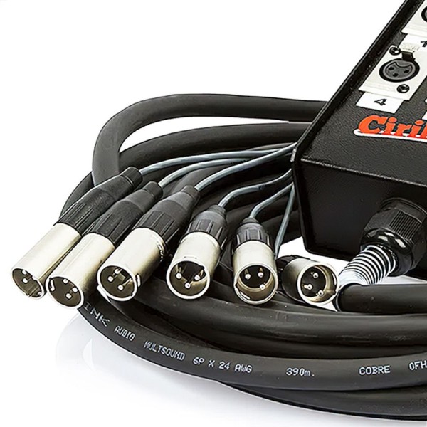 Encontraproduto.com.br - Medusa 6 Vias Montada Com Conectores Santo Angelo - 50 Mt