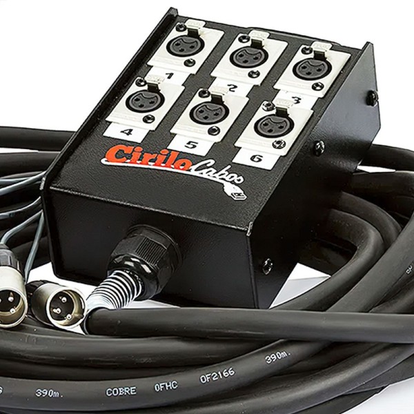 Encontraproduto.com.br - Medusa 6 Vias Montada Com Conectores Santo Angelo - 50 Mt