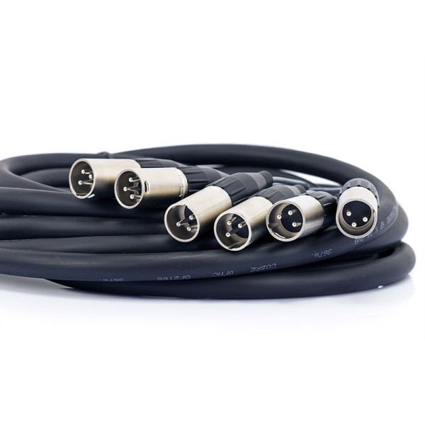 Encontraproduto.com.br - Multicabos Com Conectores Xlr 6 Vias Amphenol - 45 Mt