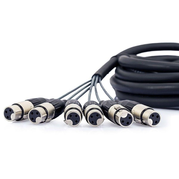 Encontraproduto.com.br - Multicabos Com Conectores Xlr 6 Vias Amphenol - 50 Mt